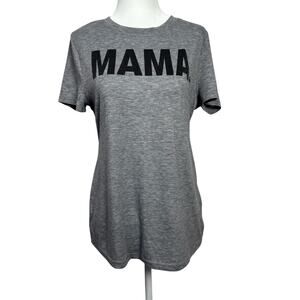 SHEIN Women’s Size Medium Gray MAMA Crew T-Shirt